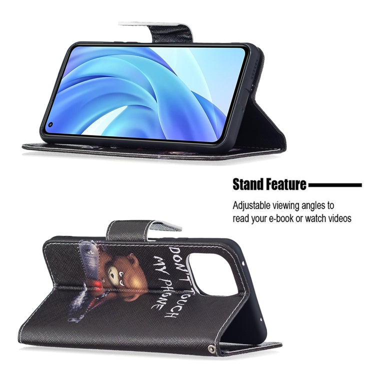 For Xiaomi Mi 11 Lite Colored Drawing Pattern Horizontal Flip Leather Case with Holder & Card Slots & Wallet