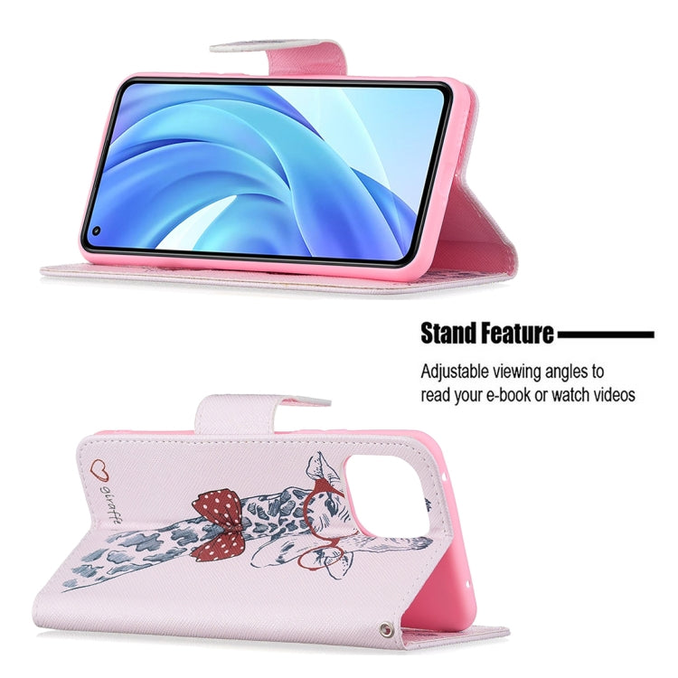 For Xiaomi Mi 11 Lite Colored Drawing Pattern Horizontal Flip Leather Case with Holder & Card Slots & Wallet