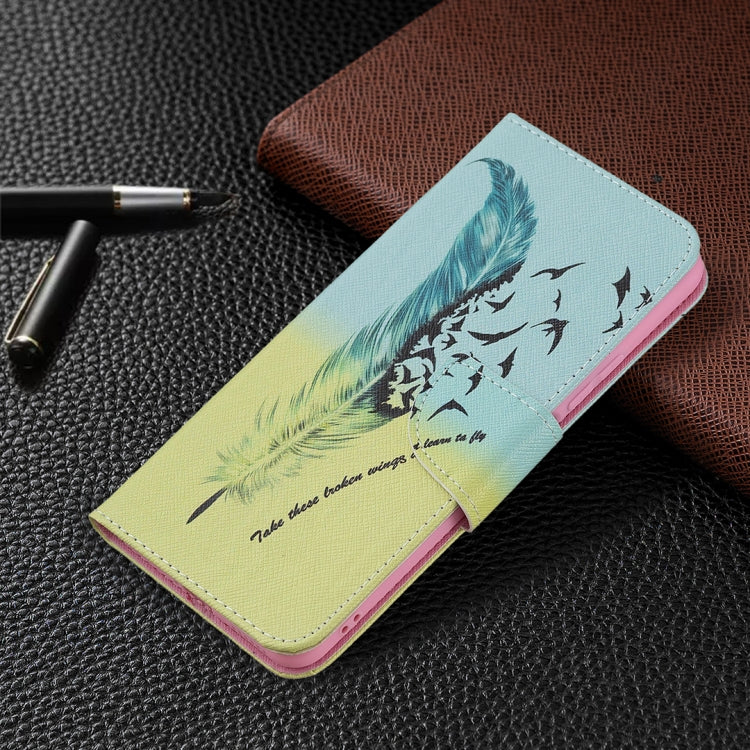 For Xiaomi Mi 11 Lite Colored Drawing Pattern Horizontal Flip Leather Case with Holder & Card Slots & Wallet