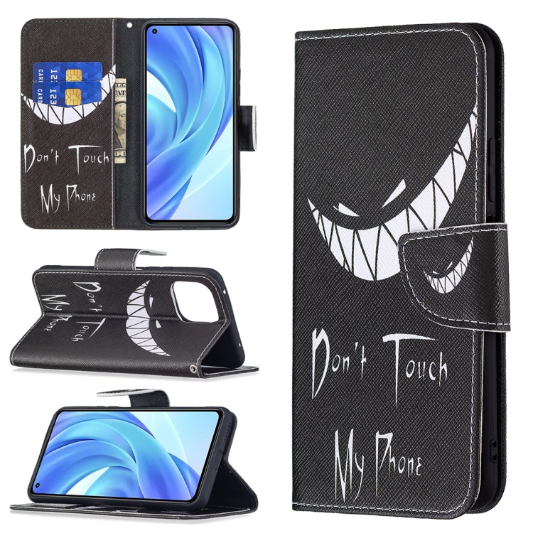For Xiaomi Mi 11 Lite Colored Drawing Pattern Horizontal Flip Leather Case with Holder & Card Slots & Wallet