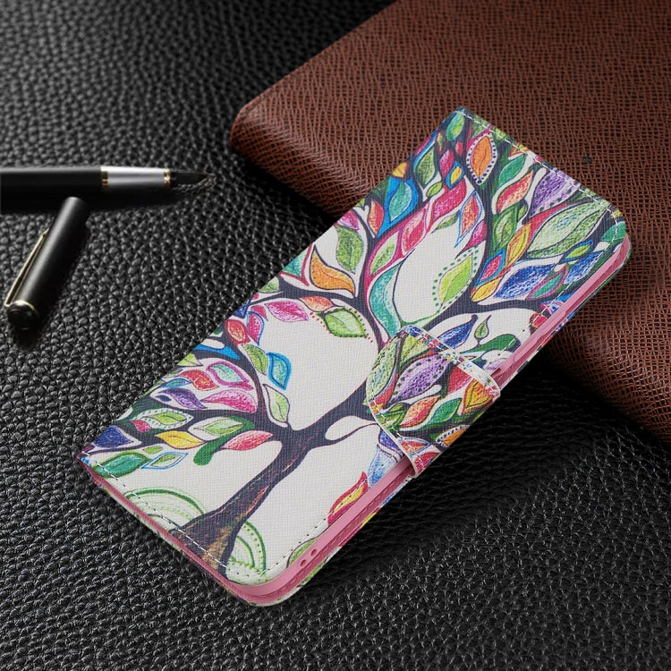 For Xiaomi Poco M3 Pro / Redmi Note 10 5G Colored Drawing Pattern Horizontal Flip Leather Case with Holder & Card Slots & Wallet