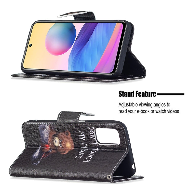 For Xiaomi Poco M3 Pro / Redmi Note 10 5G Colored Drawing Pattern Horizontal Flip Leather Case with Holder & Card Slots & Wallet