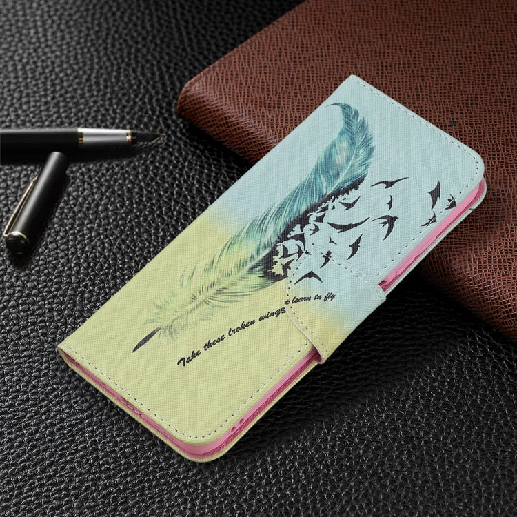 For Xiaomi Poco M3 Pro / Redmi Note 10 5G Colored Drawing Pattern Horizontal Flip Leather Case with Holder & Card Slots & Wallet