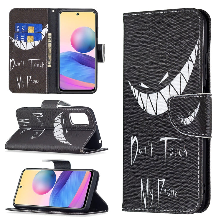 For Xiaomi Poco M3 Pro / Redmi Note 10 5G Colored Drawing Pattern Horizontal Flip Leather Case with Holder & Card Slots & Wallet
