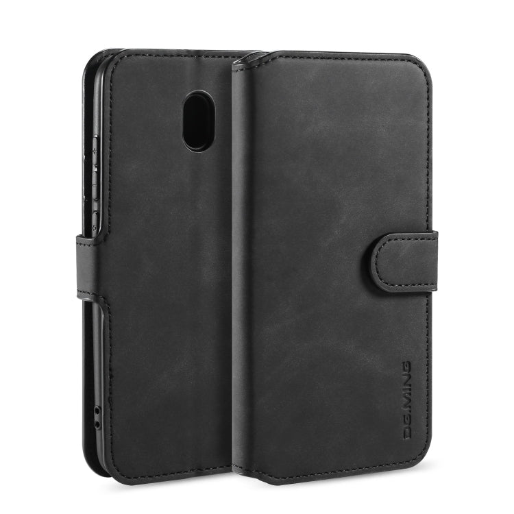 For Xiaomi Redmi 8A DG.MING Retro Oil Side Horizontal Flip Case with Holder & Card Slots & Wallet