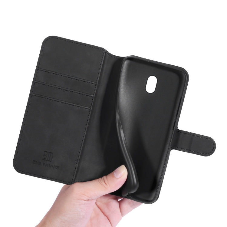 For Xiaomi Redmi 8A DG.MING Retro Oil Side Horizontal Flip Case with Holder & Card Slots & Wallet