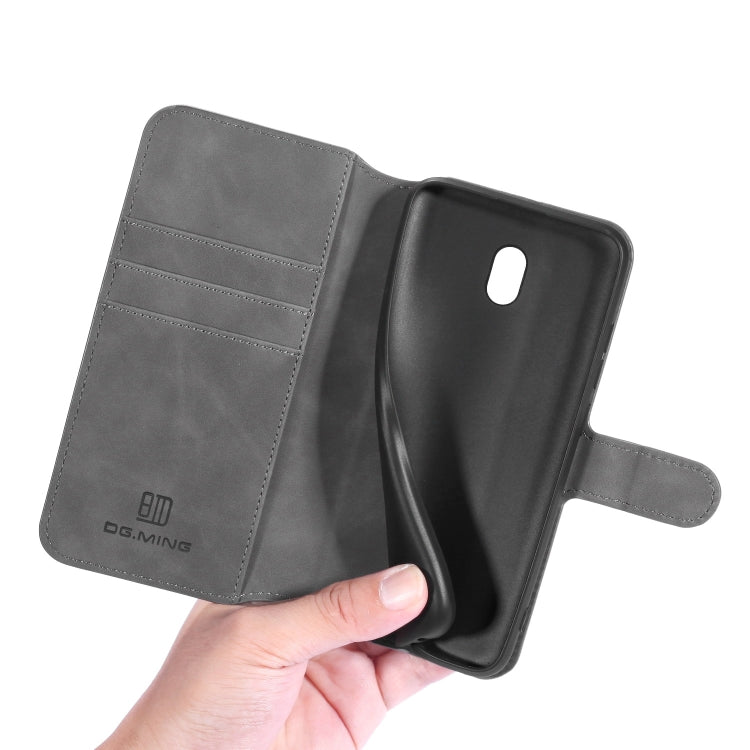 For Xiaomi Redmi 8A DG.MING Retro Oil Side Horizontal Flip Case with Holder & Card Slots & Wallet