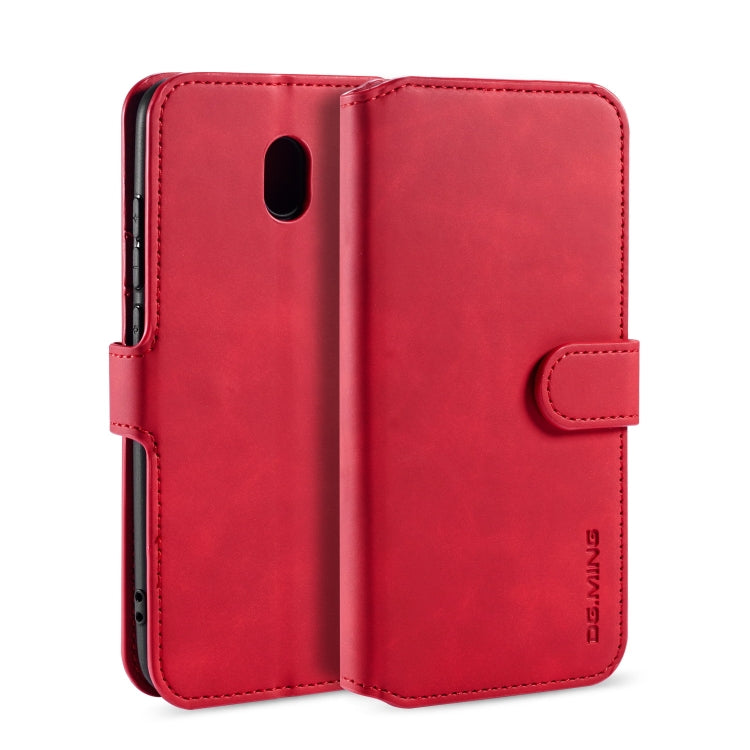 For Xiaomi Redmi 8A DG.MING Retro Oil Side Horizontal Flip Case with Holder & Card Slots & Wallet