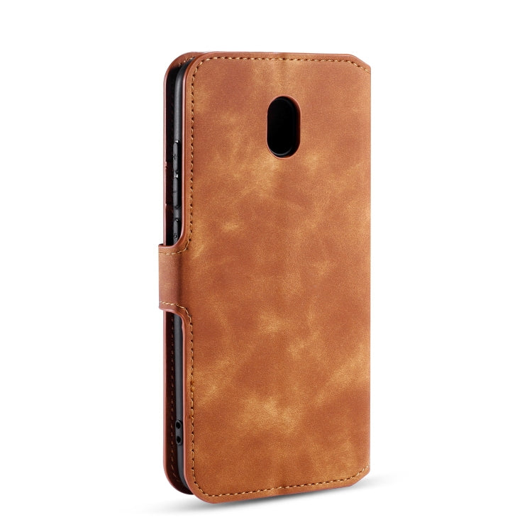 For Xiaomi Redmi 8A DG.MING Retro Oil Side Horizontal Flip Case with Holder & Card Slots & Wallet