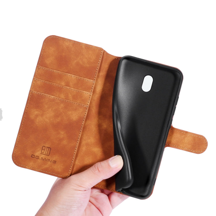 For Xiaomi Redmi 8A DG.MING Retro Oil Side Horizontal Flip Case with Holder & Card Slots & Wallet