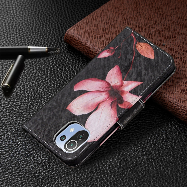 For Xiaomi Mi 11 Lite Colored Drawing Pattern Horizontal Flip Leather Case with Holder & Card Slots & Wallet