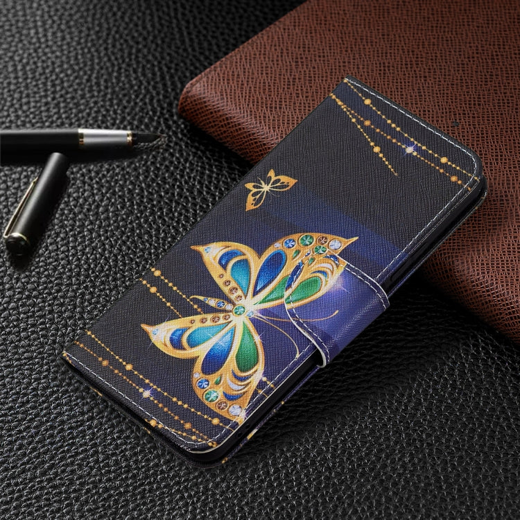For Xiaomi Mi 11 Lite Colored Drawing Pattern Horizontal Flip Leather Case with Holder & Card Slots & Wallet