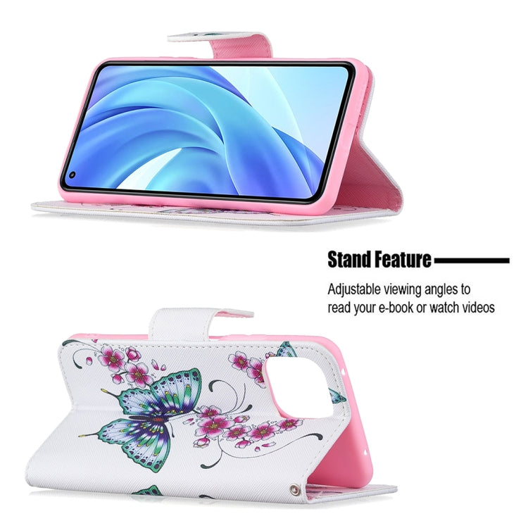For Xiaomi Mi 11 Lite Colored Drawing Pattern Horizontal Flip Leather Case with Holder & Card Slots & Wallet