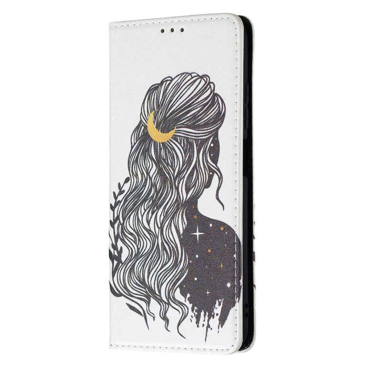 For Xiaomi Poco M3 Pro / Redmi Note 10 5G Colored Drawing Pattern Invisible Magnetic Horizontal Flip PU Leather Case with Holder & Card Slots & Wallet