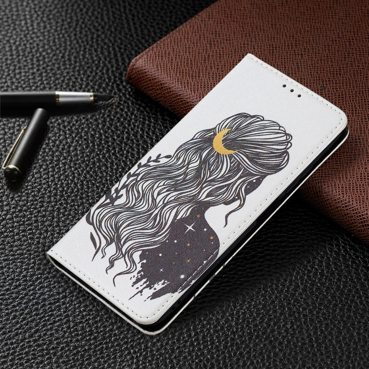 For Xiaomi Poco M3 Pro / Redmi Note 10 5G Colored Drawing Pattern Invisible Magnetic Horizontal Flip PU Leather Case with Holder & Card Slots & Wallet