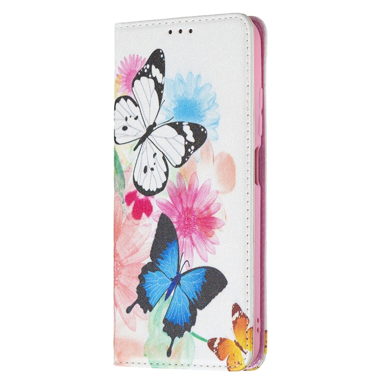 For Xiaomi Poco M3 Pro / Redmi Note 10 5G Colored Drawing Pattern Invisible Magnetic Horizontal Flip PU Leather Case with Holder & Card Slots & Wallet