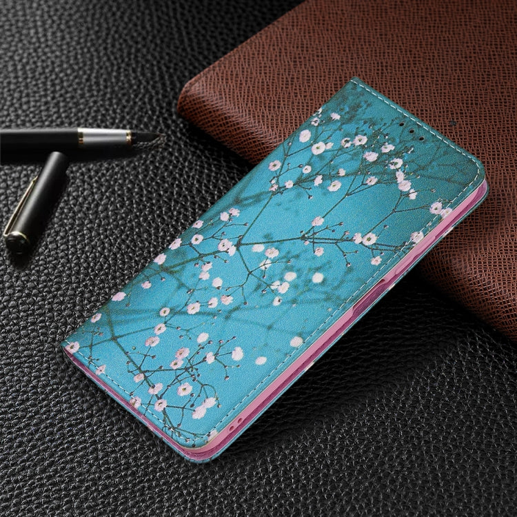 For Xiaomi Poco M3 Pro / Redmi Note 10 5G Colored Drawing Pattern Invisible Magnetic Horizontal Flip PU Leather Case with Holder & Card Slots & Wallet