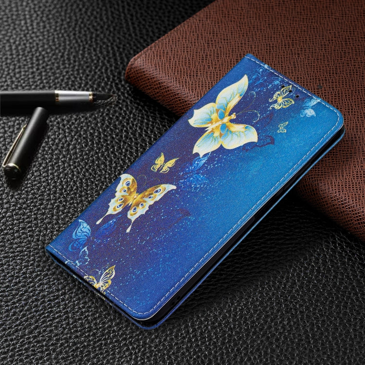 For Xiaomi Poco M3 Pro / Redmi Note 10 5G Colored Drawing Pattern Invisible Magnetic Horizontal Flip PU Leather Case with Holder & Card Slots & Wallet