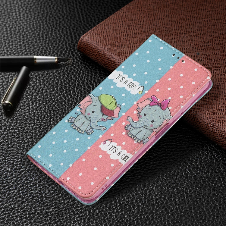 For Xiaomi Poco M3 Pro / Redmi Note 10 5G Colored Drawing Pattern Invisible Magnetic Horizontal Flip PU Leather Case with Holder & Card Slots & Wallet