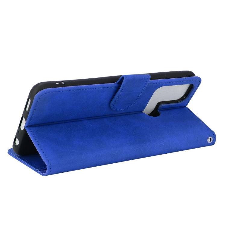 For OPPO Reno5 A(Japan) Solid Color Skin Feel Magnetic Buckle Horizontal Flip Calf Texture PU Leather Case with Holder & Card Slots & Wallet