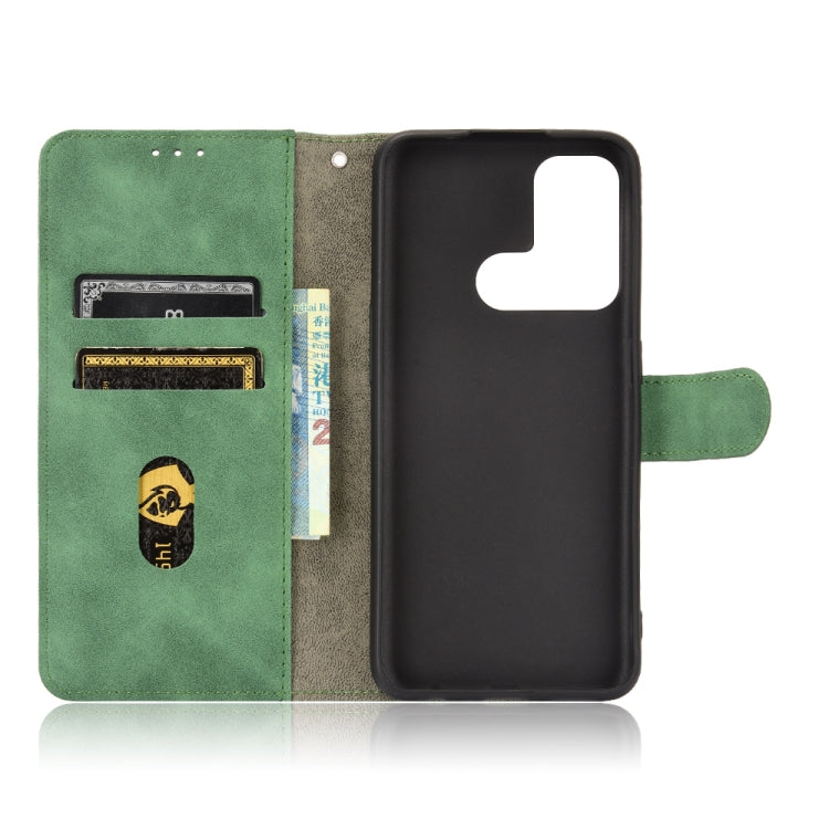 For OPPO Reno5 A(Japan) Solid Color Skin Feel Magnetic Buckle Horizontal Flip Calf Texture PU Leather Case with Holder & Card Slots & Wallet