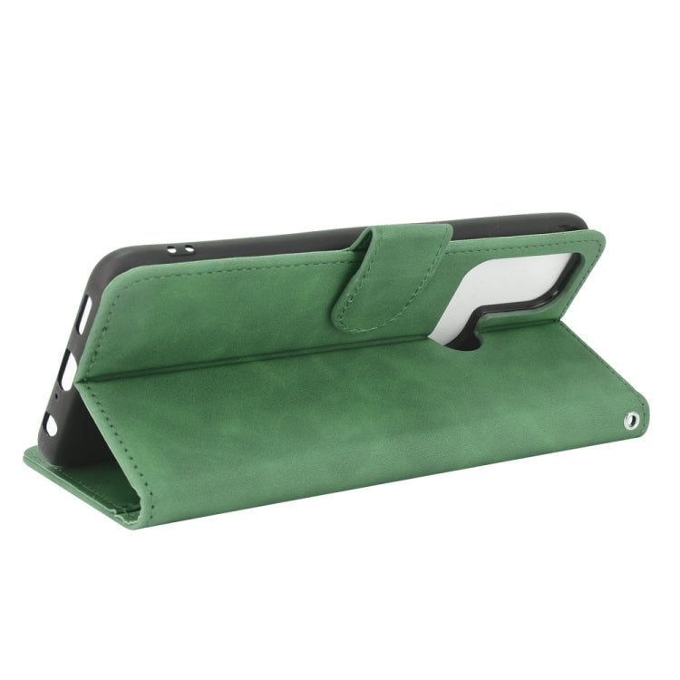 For OPPO Reno5 A(Japan) Solid Color Skin Feel Magnetic Buckle Horizontal Flip Calf Texture PU Leather Case with Holder & Card Slots & Wallet