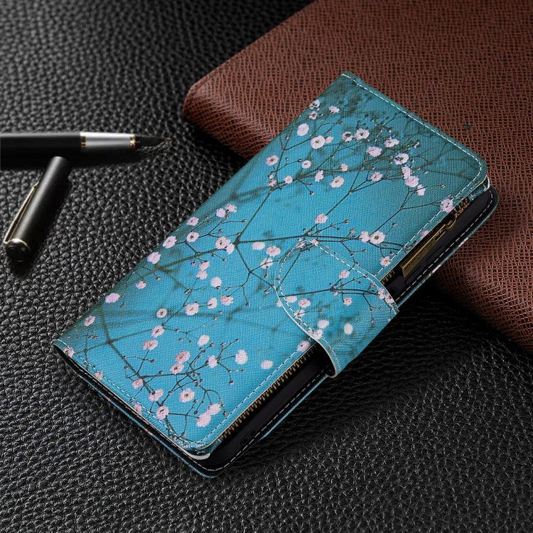 For Xiaomi Poco M3 Pro / Redmi Note 10 5G Colored Drawing Pattern Zipper Horizontal Flip Leather Case with Holder & Card Slots & Wallet