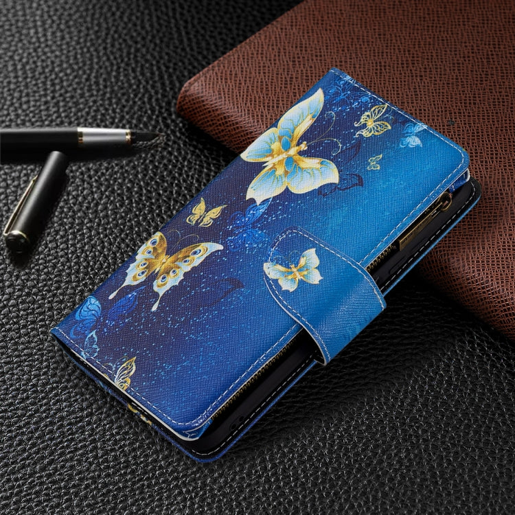 For Xiaomi Poco M3 Pro / Redmi Note 10 5G Colored Drawing Pattern Zipper Horizontal Flip Leather Case with Holder & Card Slots & Wallet