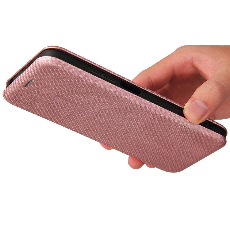 For Xiaomi Redmi Note 10 5G Carbon Fiber Texture Horizontal Flip TPU + PC + PU Leather Case with Card Slot