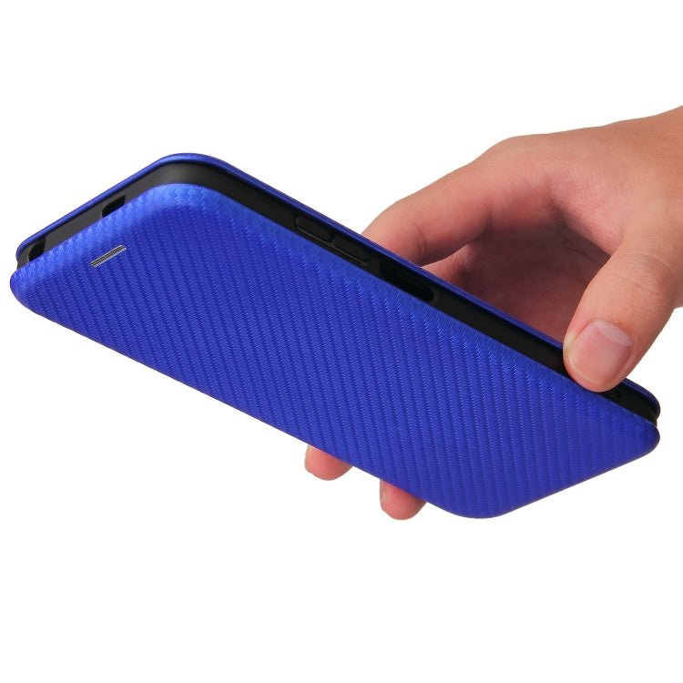 For Xiaomi Redmi Note 10 5G Carbon Fiber Texture Horizontal Flip TPU + PC + PU Leather Case with Card Slot