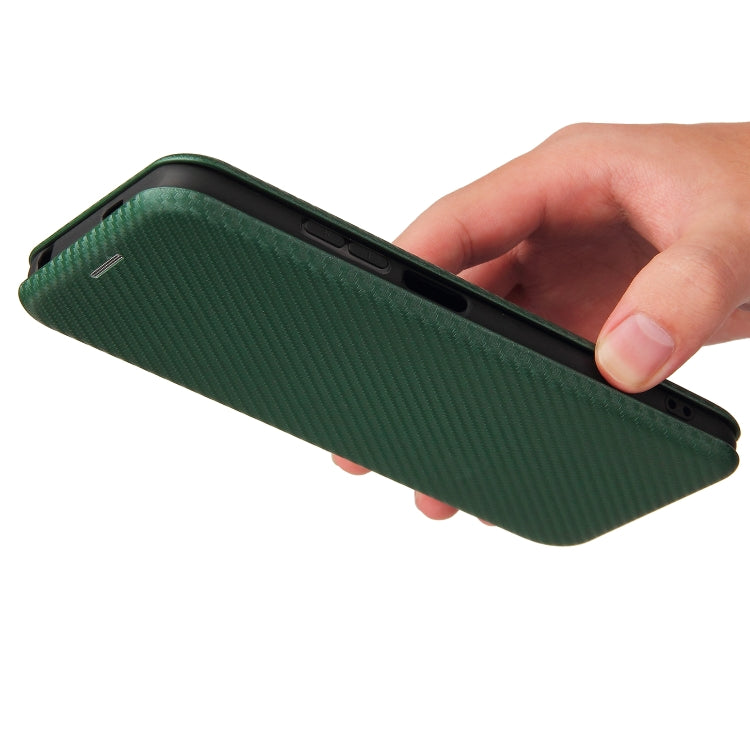 For Xiaomi Poco M3 Pro 5G/4G Carbon Fiber Texture Horizontal Flip TPU + PC + PU Leather Case with Card Slot