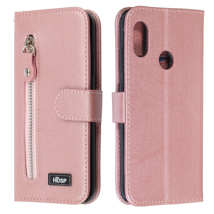 For Xiaomi Redmi 6 Pro / A2 Lite Zipper Horizontal Flip Leather Case with Wallet & Holder & Card Slots