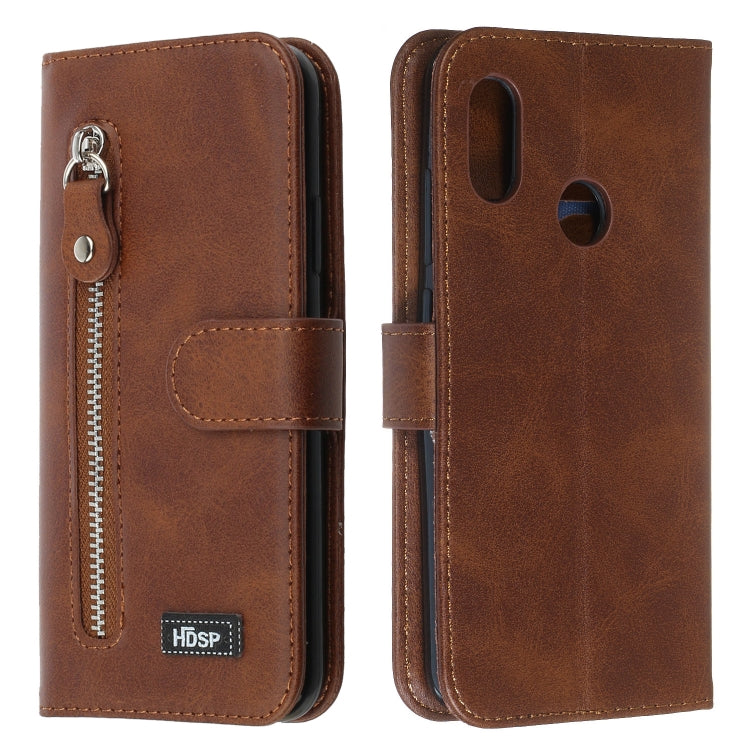 For Xiaomi Redmi 6 Pro / A2 Lite Zipper Horizontal Flip Leather Case with Wallet & Holder & Card Slots