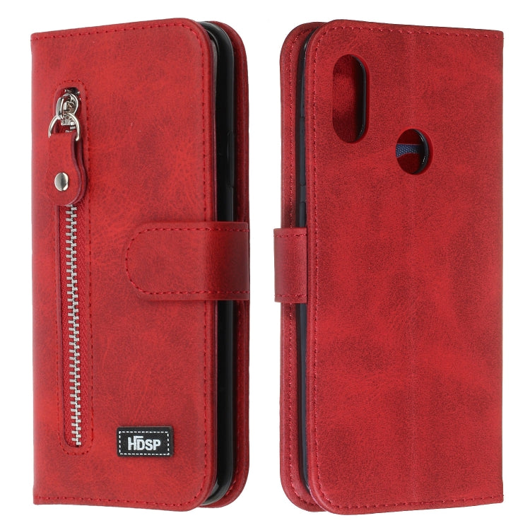 For Xiaomi Redmi 6 Pro / A2 Lite Zipper Horizontal Flip Leather Case with Wallet & Holder & Card Slots