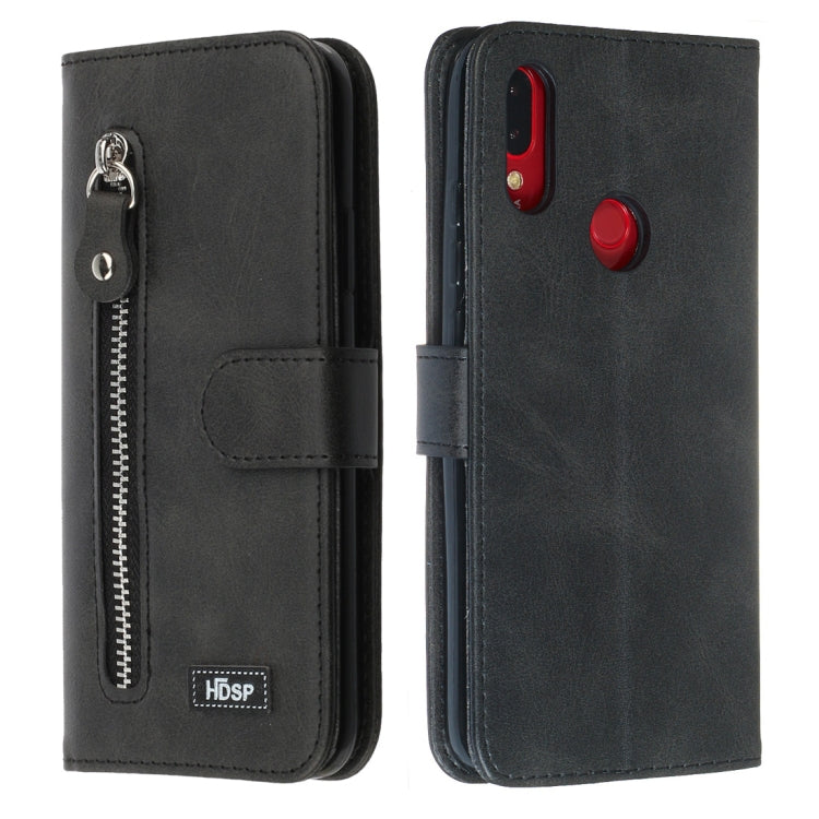 For Xiaomi Redmi 7 / Y3 Zipper Horizontal Flip Leather Case with Wallet & Holder & Card Slots