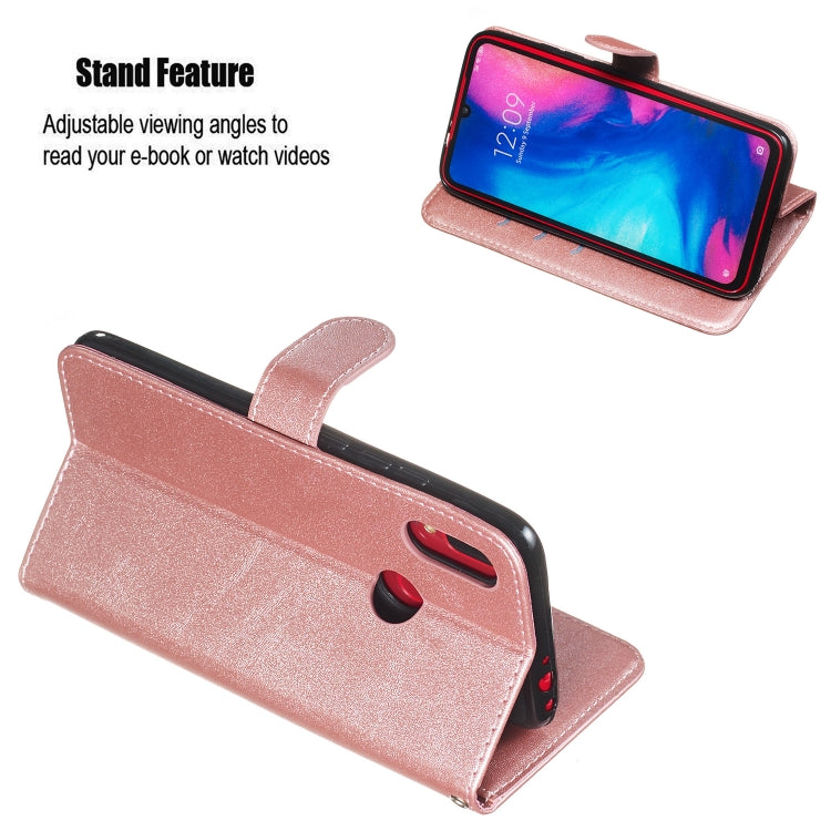 For Xiaomi Redmi Note 7 Zipper Horizontal Flip Leather Case with Wallet & Holder & Card Slots