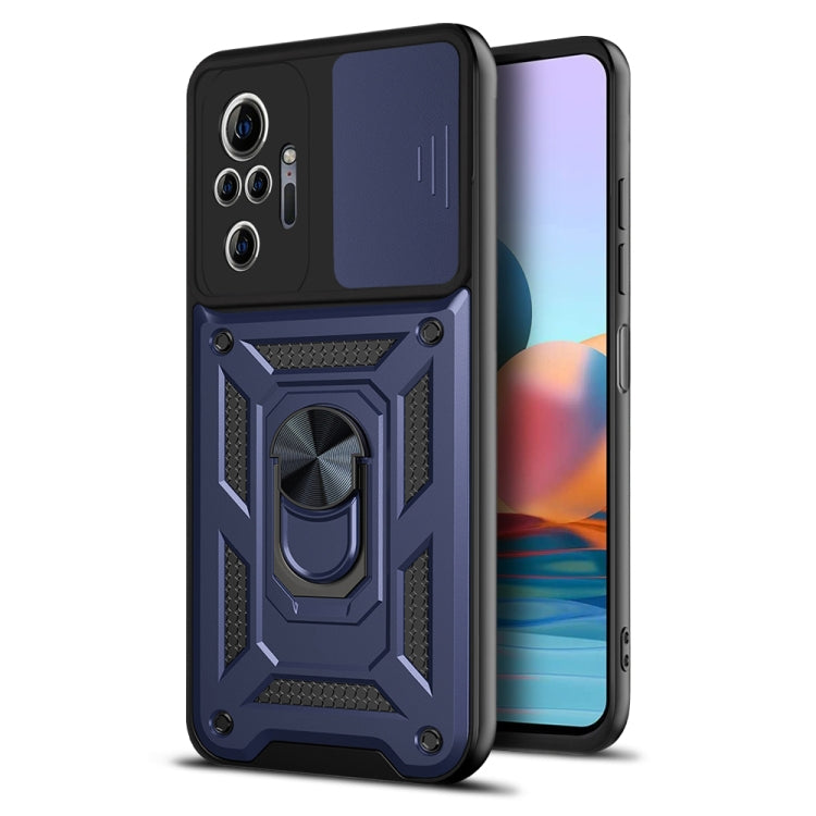 For Xiaomi Redmi Note 10 Pro Sliding Camera Cover Design TPU+PC Protective Case