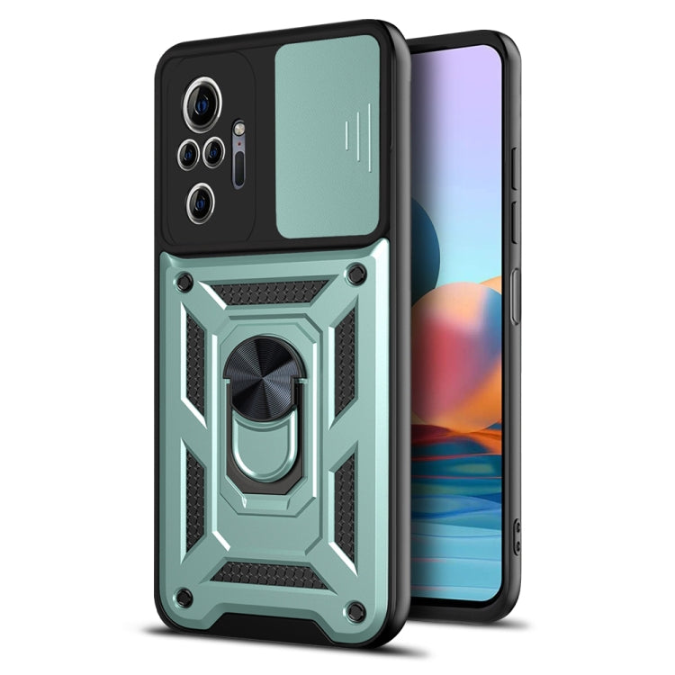 For Xiaomi Redmi Note 10 Pro Sliding Camera Cover Design TPU+PC Protective Case