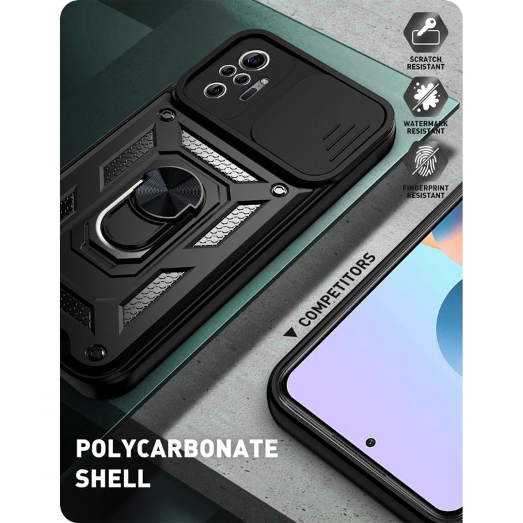For Xiaomi Redmi Note 10 Pro Sliding Camera Cover Design TPU+PC Protective Case