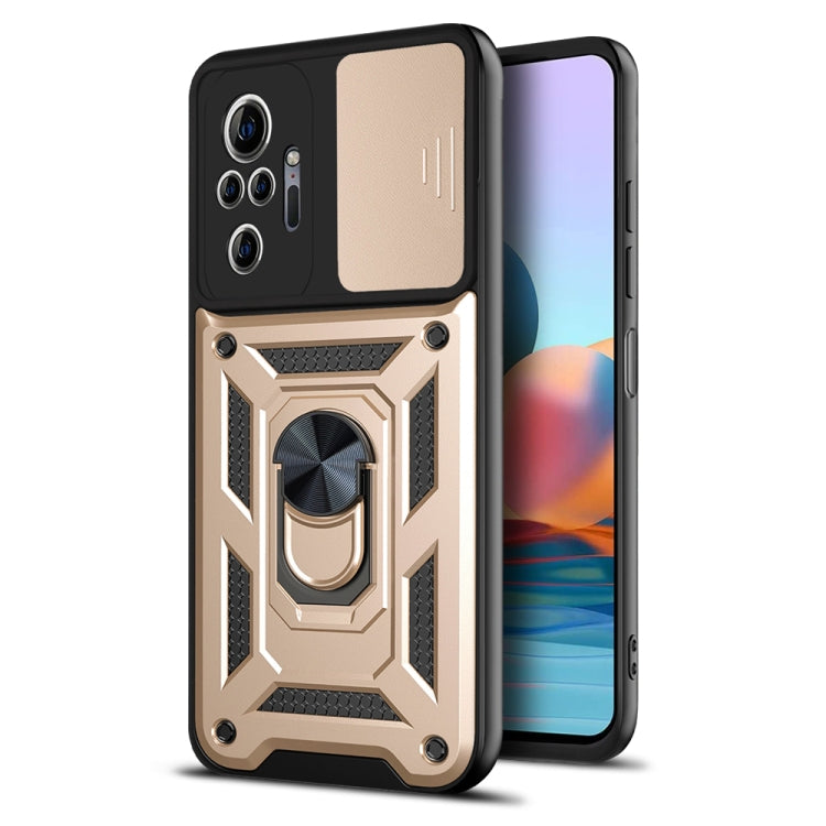 For Xiaomi Redmi Note 10 Pro Sliding Camera Cover Design TPU+PC Protective Case