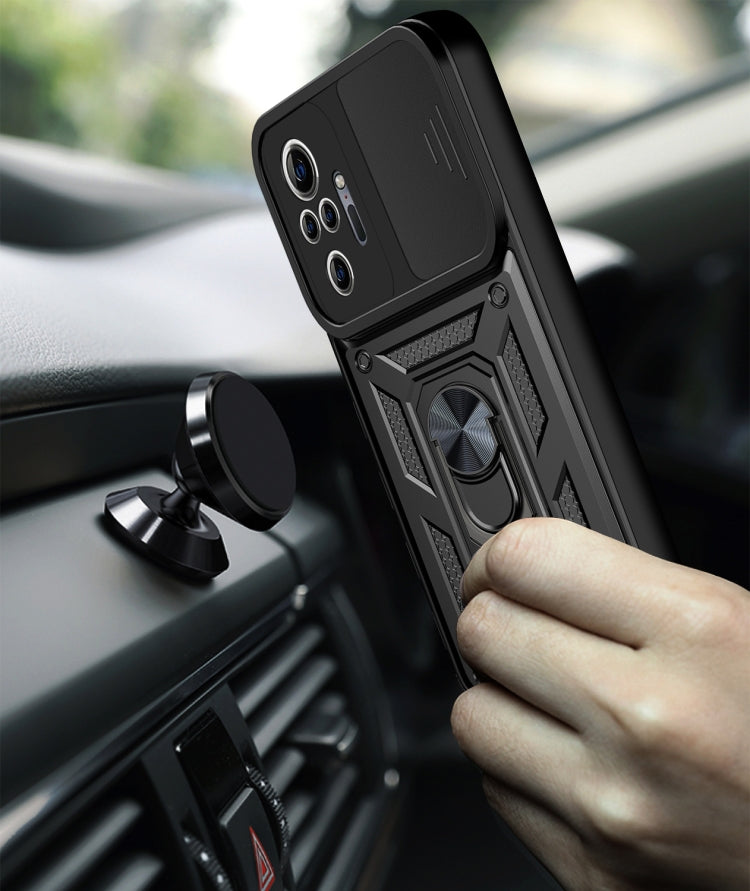 For Xiaomi Redmi Note 10 Pro Sliding Camera Cover Design TPU+PC Protective Case