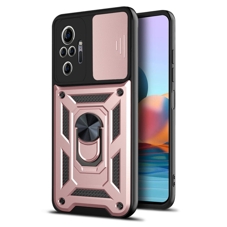 For Xiaomi Redmi Note 10 Pro Sliding Camera Cover Design TPU+PC Protective Case