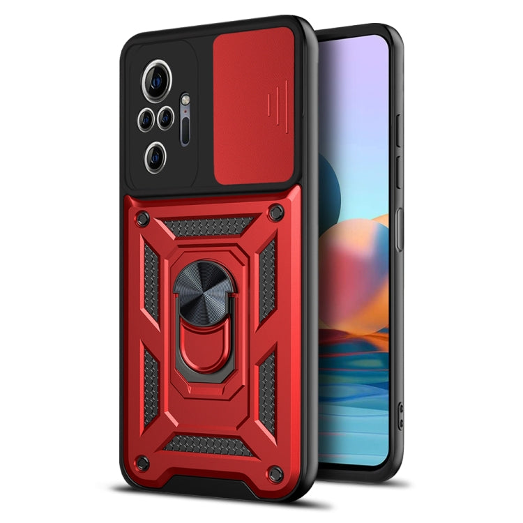 For Xiaomi Redmi Note 10 Pro Sliding Camera Cover Design TPU+PC Protective Case
