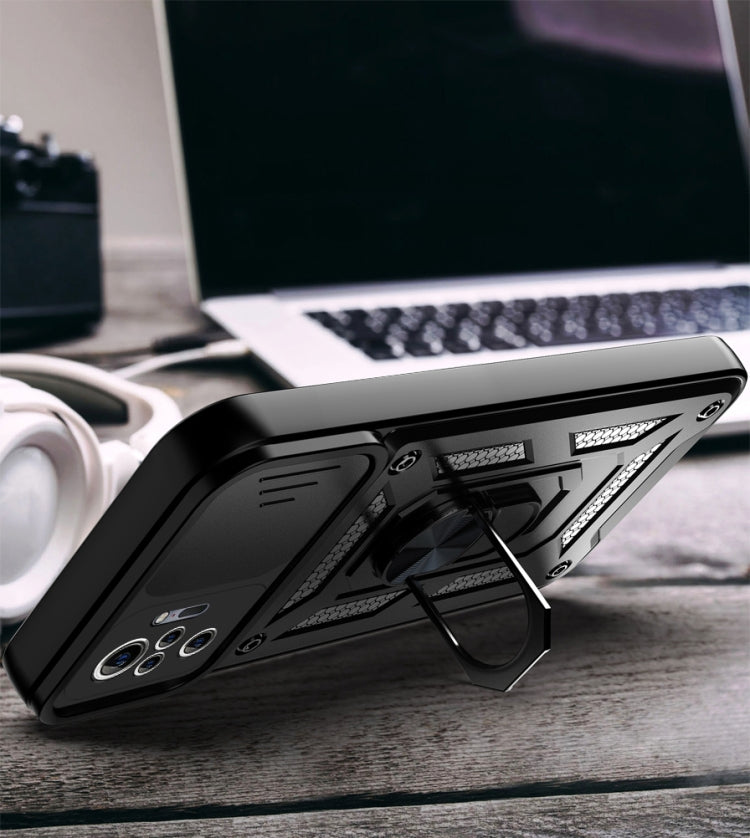 For Xiaomi Redmi Note 10 Pro Sliding Camera Cover Design TPU+PC Protective Case