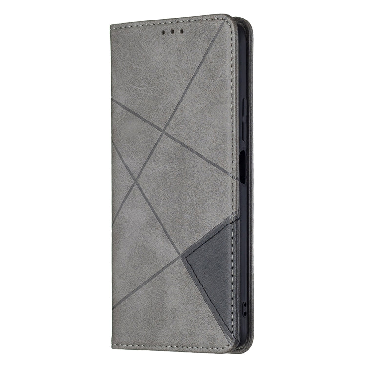 For Xiaomi Mi 11 Lite Rhombus Texture Horizontal Flip Magnetic Leather Case with Holder & Card Slots