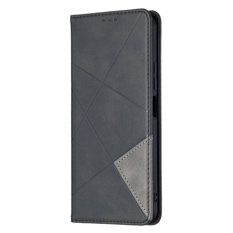 For Xiaomi Mi 11 Lite Rhombus Texture Horizontal Flip Magnetic Leather Case with Holder & Card Slots