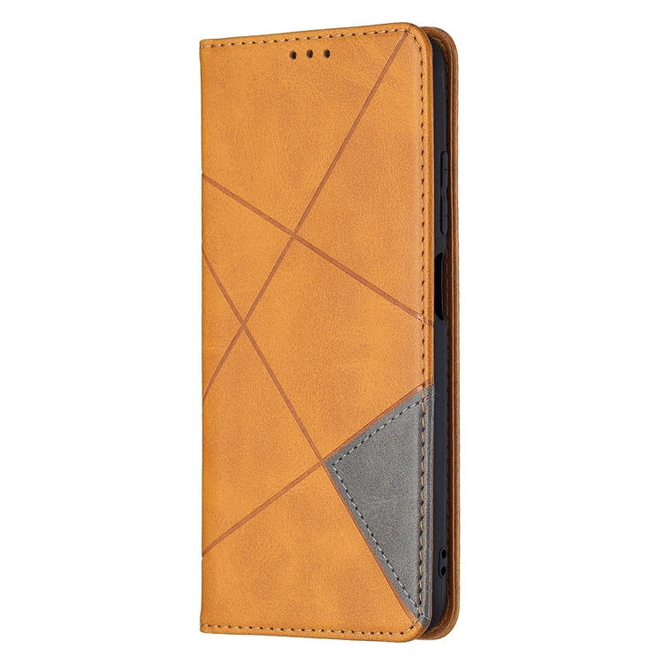 For Xiaomi Poco M3 Pro / Redmi Note 10 5G Rhombus Texture Horizontal Flip Magnetic Leather Case with Holder & Card Slots