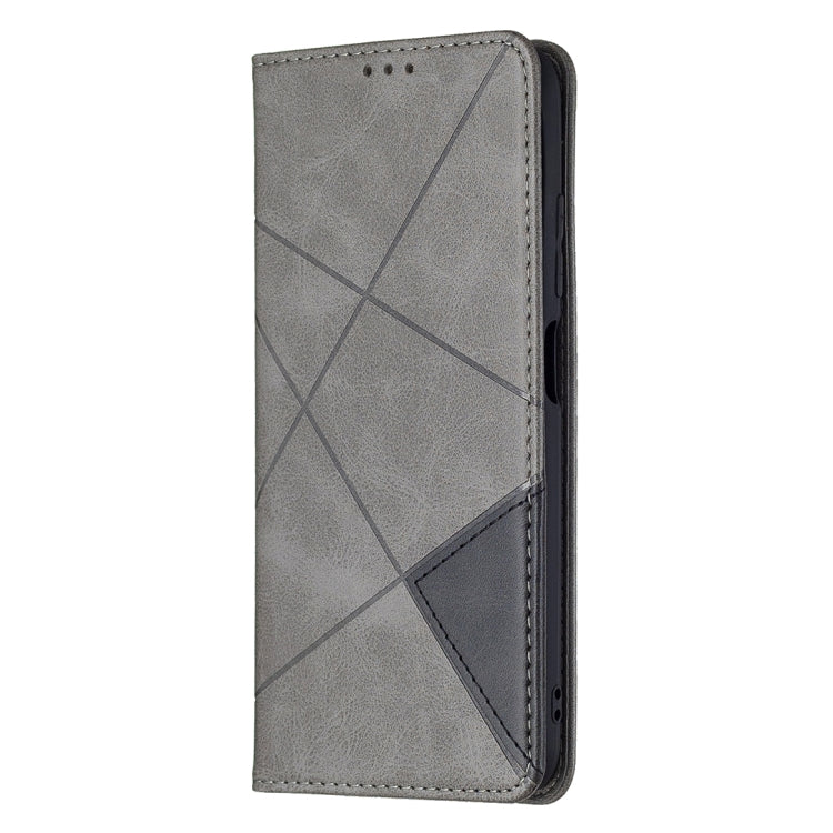 For Xiaomi Poco M3 Pro / Redmi Note 10 5G Rhombus Texture Horizontal Flip Magnetic Leather Case with Holder & Card Slots