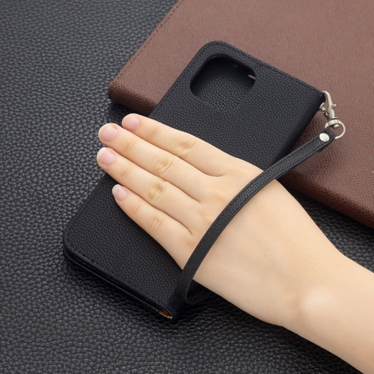 For Xiaomi Mi 11 Lite Litchi Texture Pure Color Horizontal Flip Leather Case with Holder & Card Slots & Wallet & Lanyard