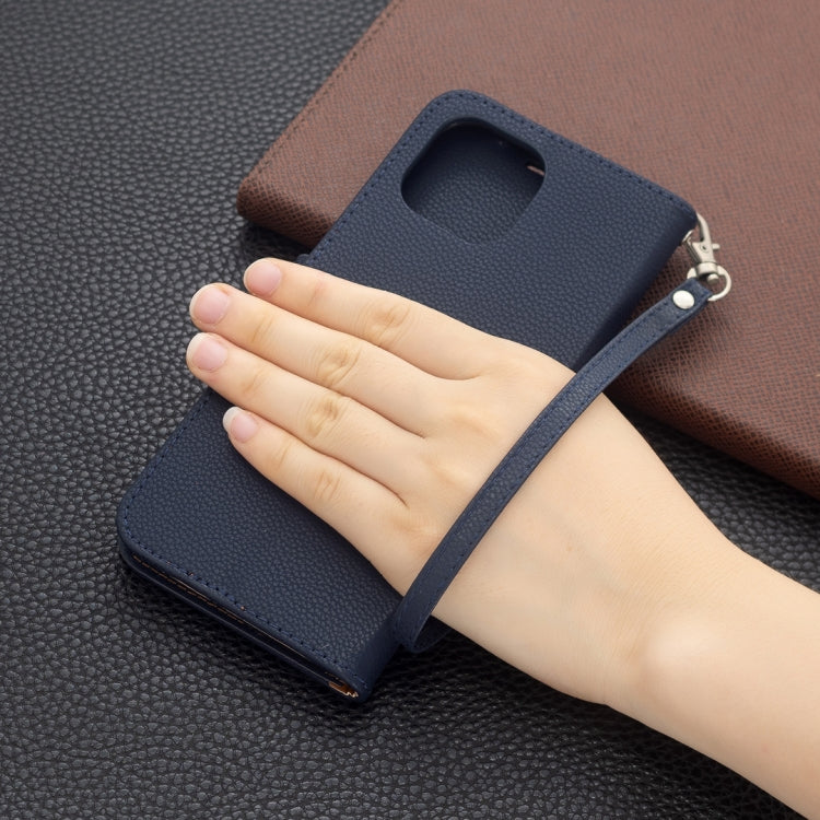 For Xiaomi Mi 11 Lite Litchi Texture Pure Color Horizontal Flip Leather Case with Holder & Card Slots & Wallet & Lanyard